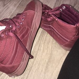 Burgundy vans